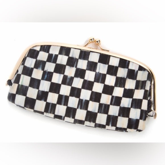 Mackenzie-Childs NWT currently unavailable cotton Courtly Check Eyeglasses Case - Picture 1 of 6